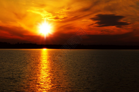 海边日落夏天高清图片素材