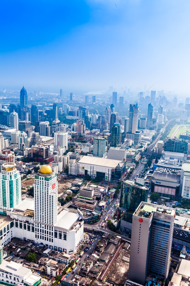 位于泰国曼谷建筑顶端的市镇景点曼谷市图片