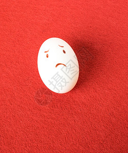 忧伤情绪的鸡蛋绘画表情图片