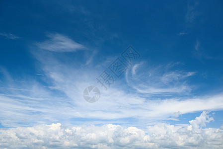 蓝天上的白云图片