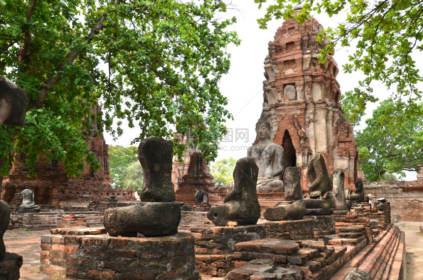 Ayutthaya市的佛教寺庙Ayutthaya历史寺庙图片