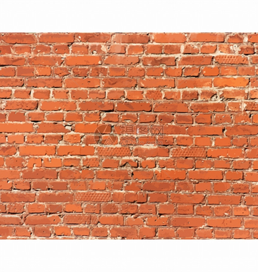 Brick墙详细纹理EPS10矢量说明没有透度图片