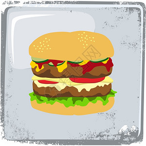 食品和饮料主题汉堡图片