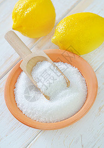 酸柠檬和成分酸化剂高清图片