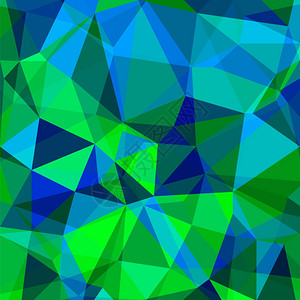 摘要绿色蓝多边形背景抽象几何多边图片
