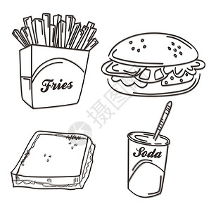 食品和饮料主题艺术矢量图形设计解食品和饮料主题艺术背景图片
