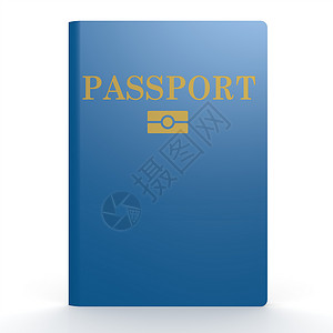 蓝色护照簿图象上面印有高射制作了艺术品可用于任何图形设计合法的高清图片素材