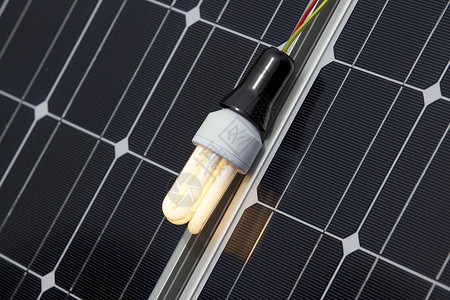 太阳能电池板灯泡图片