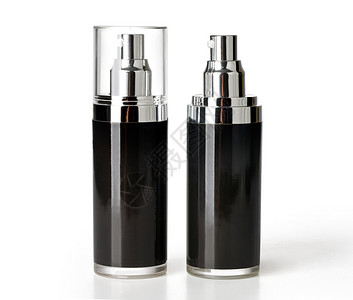 矢量瓶子空白黑喷雾可使用透明盖的模样用于油漆发片除臭剂和剪切路径背景