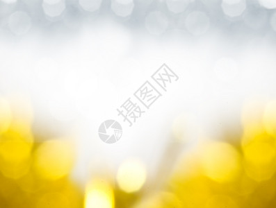 金色圣诞节背景带bokeh灯光图片