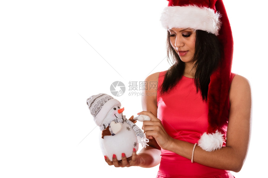 穿着雪人衣服庆圣诞1图片