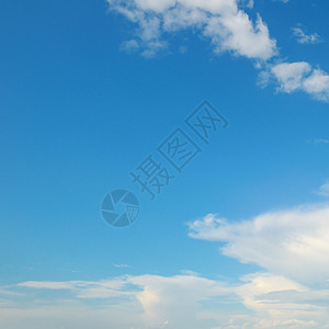蓝天空和白云图片