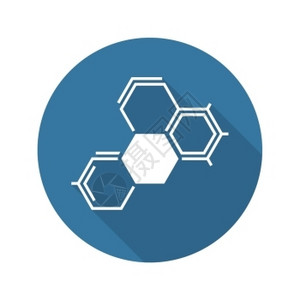 设计学院生物化学图标平面设计插画