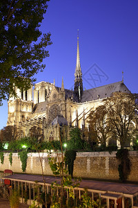 法国巴黎圣母夜视法国图片