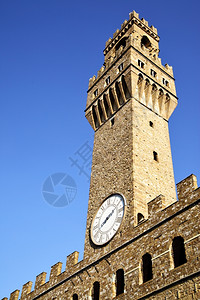 意大利佛罗伦萨著名的市政厅塔图片