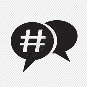 Hashtag社交媒体图标图片