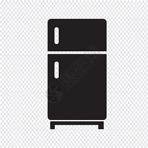 冰箱矢量冰箱图标背景