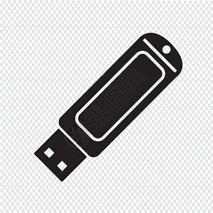 USB闪光驱动器图标背景