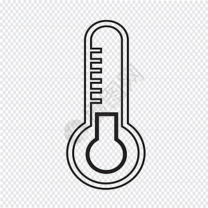 温度矢量温度计图标背景