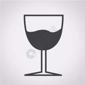 玻璃饮料图标背景图片