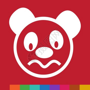 可爱熊猫情绪图标说明符号设计图片
