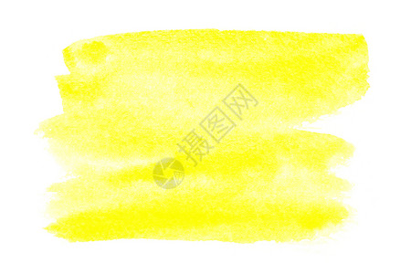 水彩黄色笔刷黄水彩色笔刷您自己的文字空间背景