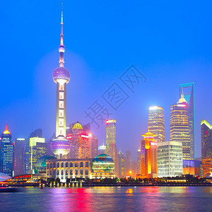 上海夜天线天空高清图片素材