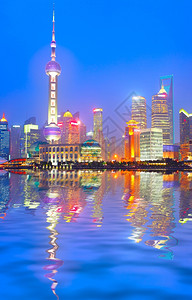 上海夜天线当代的高清图片素材