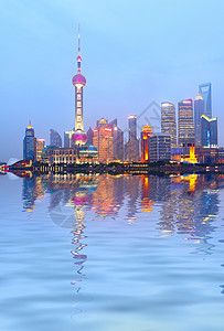上海夜天线现代的高清图片素材