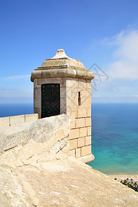 西班牙阿利坎特圣巴拉堡垒望塔图片