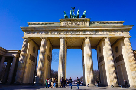 柏林国际电影节BERLIN3月18日勃兰登堡大门2015年3月8日德国柏林背景