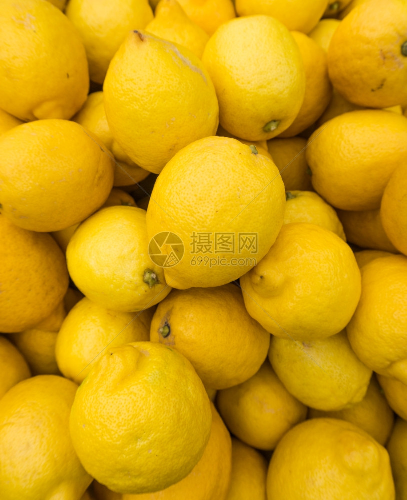 黄色柠檬纹理背景新鲜柠檬组图片