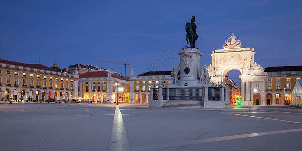 葡萄牙里斯本商业广场高清图片