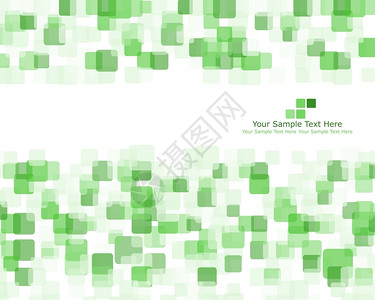抽象绿色矩形方框矢量设计模板图片