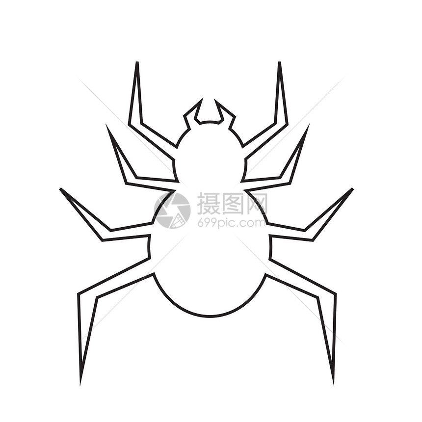 蜘蛛图标说明设计图片