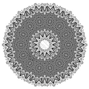 白背景上孤立的圆形几何轨道图片
