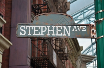 StephenAve街口的牌纽约Stephen图片