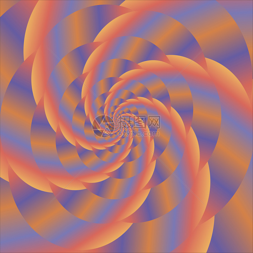分形设计抽象的多彩球体色的螺旋背景分形图案彩色的球体螺旋图片