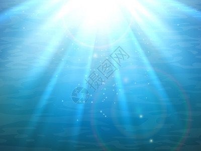 水下光线背景图片