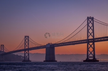 凌晨停桥旧金山湾图片