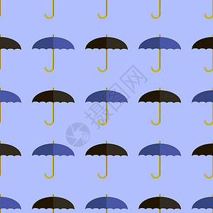 黑色蓝伞无缝模式背景黑色蓝无缝模式背景图片