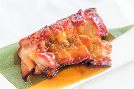 中文风格BBQPork彩色古典美食图片