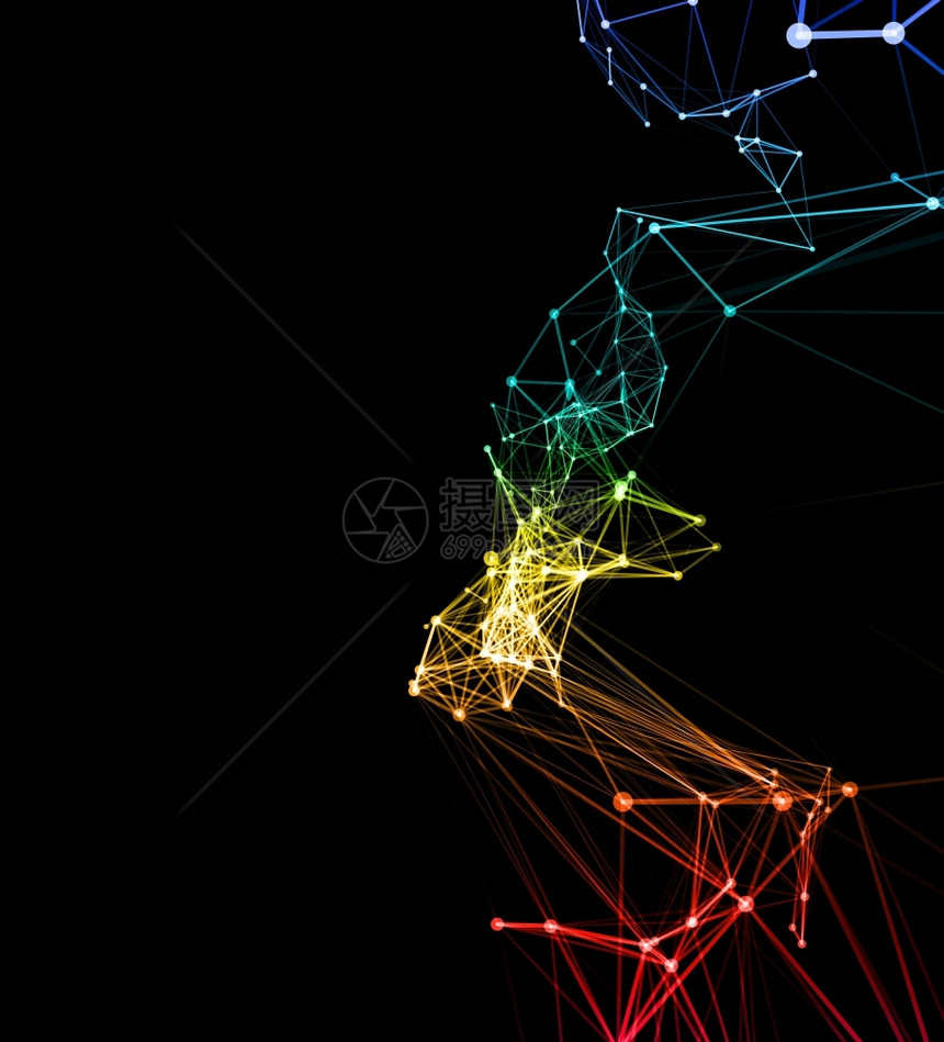 摘要网络连接背景摘要网络数据连接矢量技术背景图片