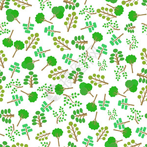 绿树无缝模式图片