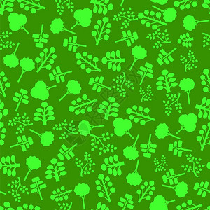 绿树矢量元素插画图片