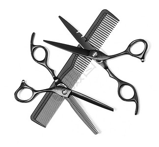 理发师手术专用剪刀和理发笔图片