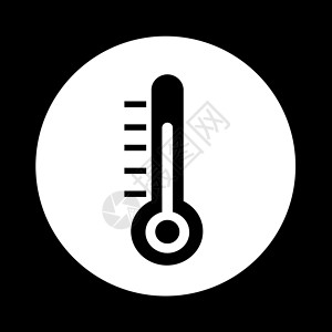 华氏温度温度计图标背景