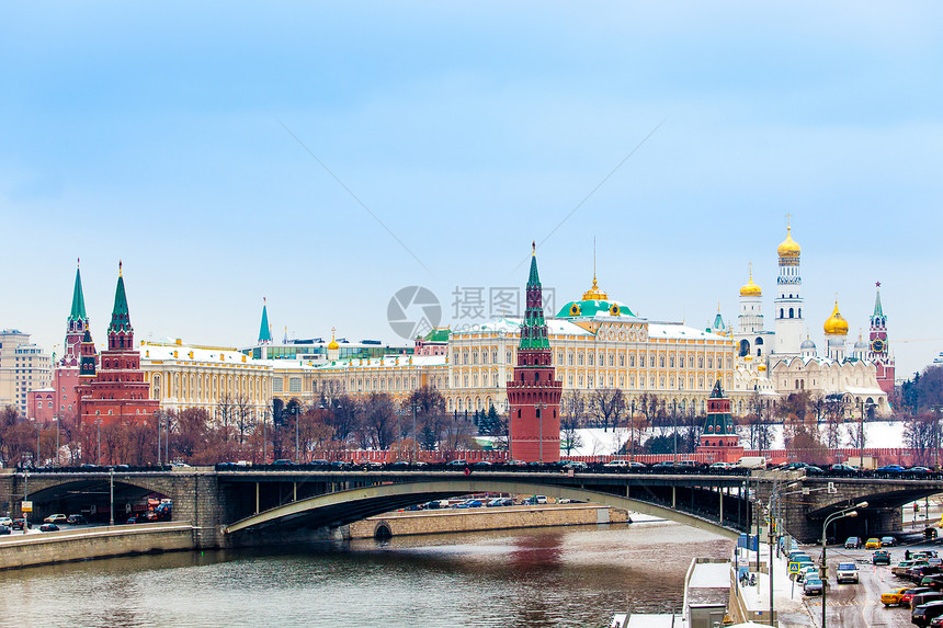 克里姆林宫在冬天的景色俄罗斯莫科的莫科俄罗的冬天图片