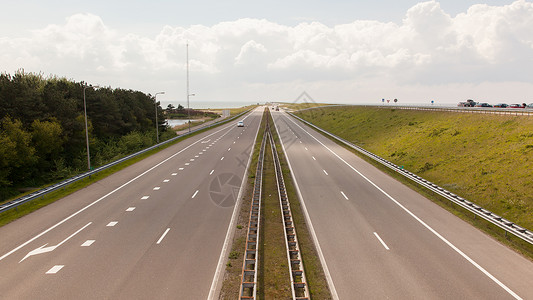 美丽瓦登海在荷兰的dutchAfsluitdijk视图将瓦登海与Ijsselmeer隔开背景