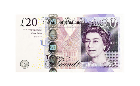 英国皇冠英镑货币背景结点20英镑背景
